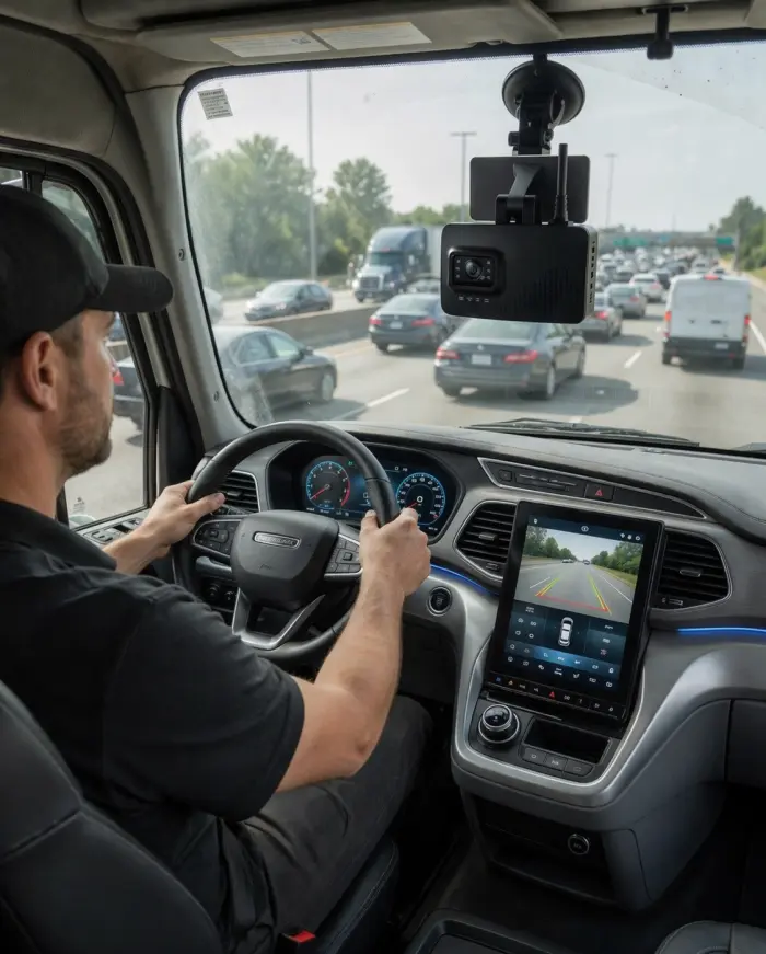 Live dashcam viewing with playback access