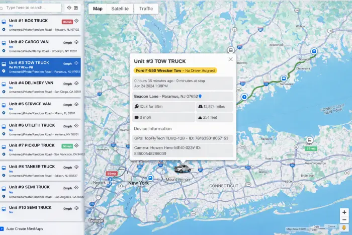 Real-time vehicle visibility and route awareness